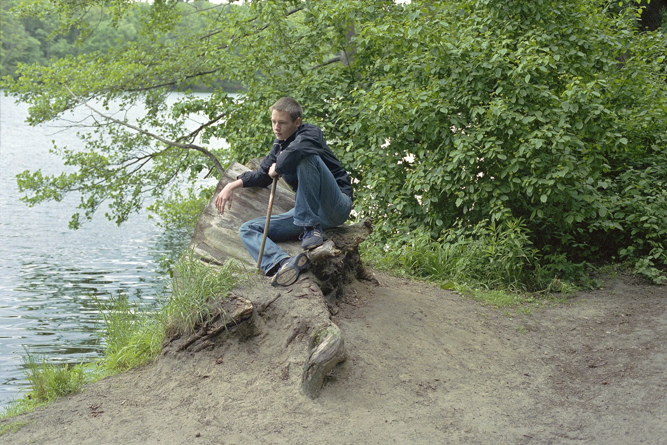 Boy on Stump