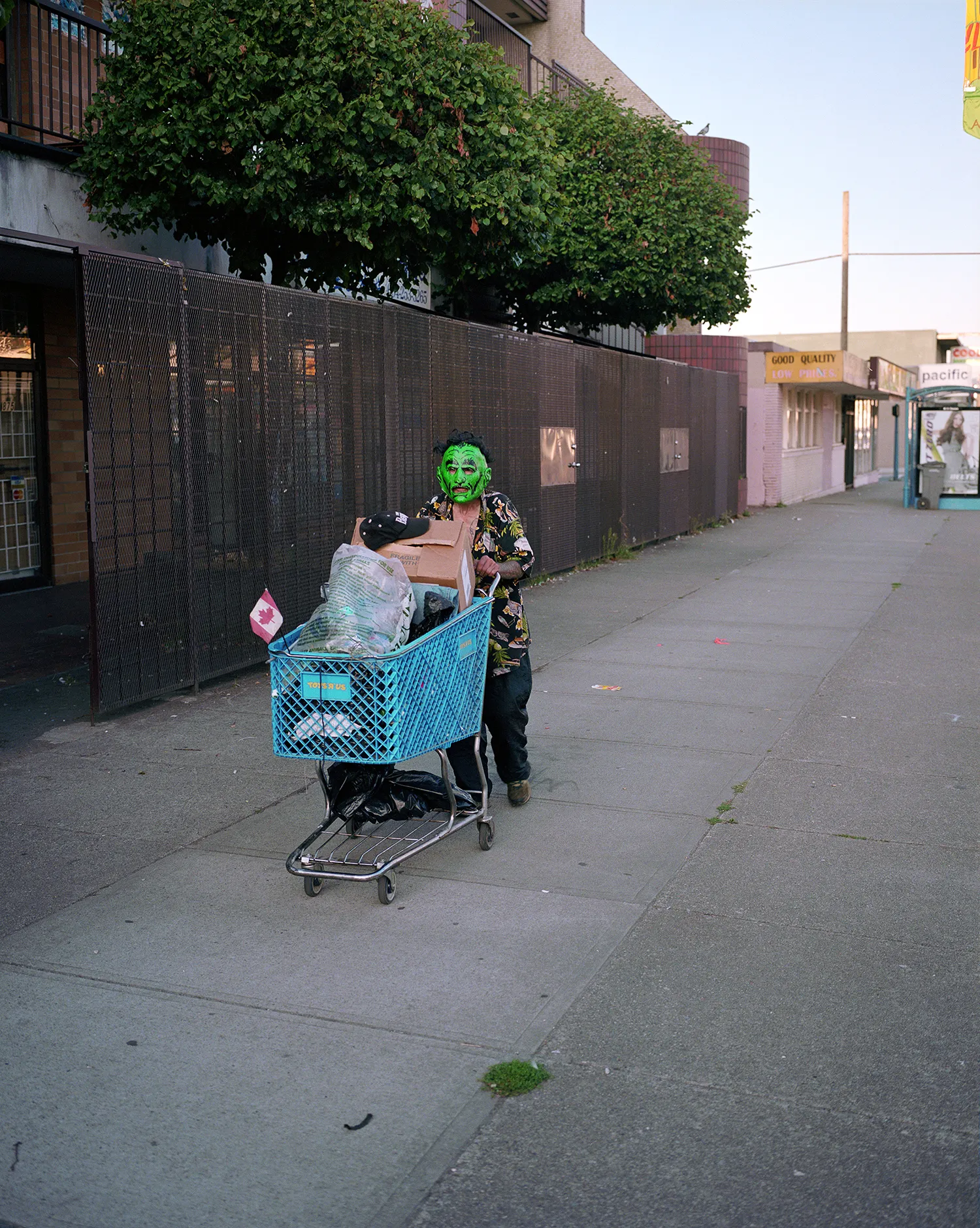 Man in Green Mask